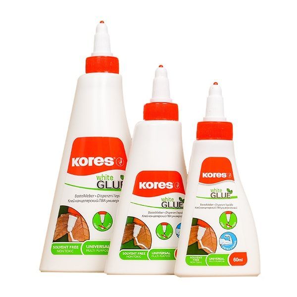 Клей ПВА Kores "White Glue", 250 мл