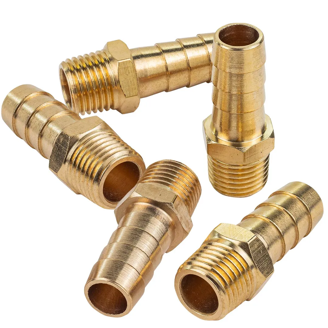 Переходник резьбовой, наруж. резьба 1/4"-"елочка" 10 мм, к-т 5 шт Forsage F-MH04/06K