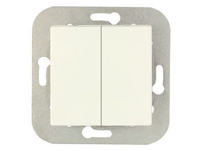 Выключатель 2 клав. (cкрытый, 10А) бежевый, Уют, Bylectrica С510-551беж