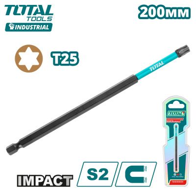 Бита ударная T25 200 мм TOTAL TACIM71T25200