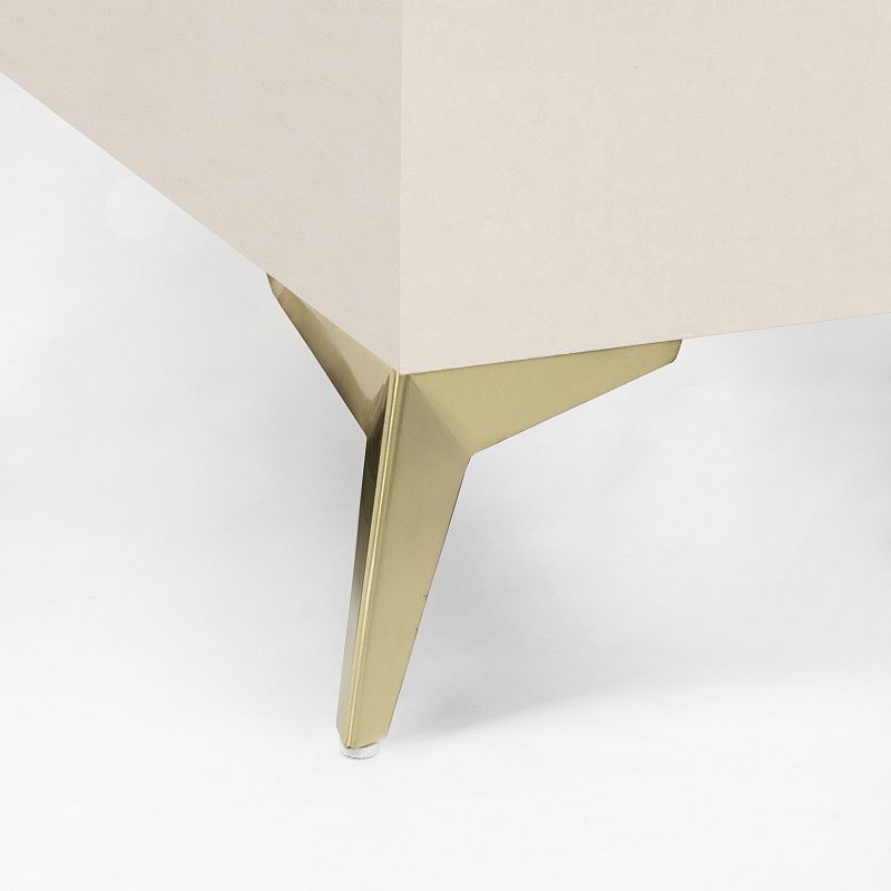 Опора мебельная мет. HELLY h100 угловая матовое золото AKS 115528