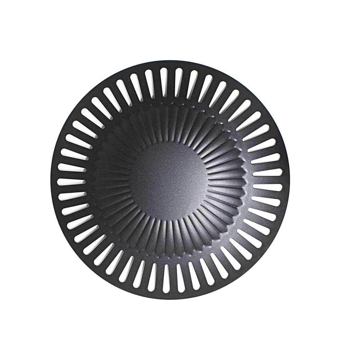 Тарелка для барбекю металлическая, ⌀поддон 31.5 см, ⌀ сковорода-гриль - 25 см WMC TOOLS WMC-BDZ-MS155-P