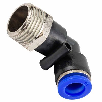 Фитинг угловой для пластиковых трубок 10 мм-наружная резьба 1/2'' Forsage F-SPL10-04