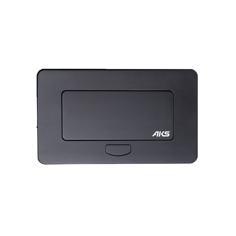 Выдвижной удлинитель Nova 4, 1 розетка, 2xUSB, черный, AKS 92630