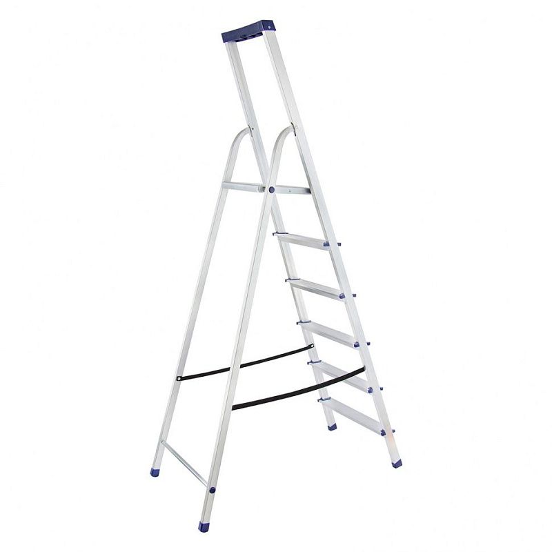 Стремянка алюминиевая с органайзером " Универсал", 6 ступеней, Сибртех 97896