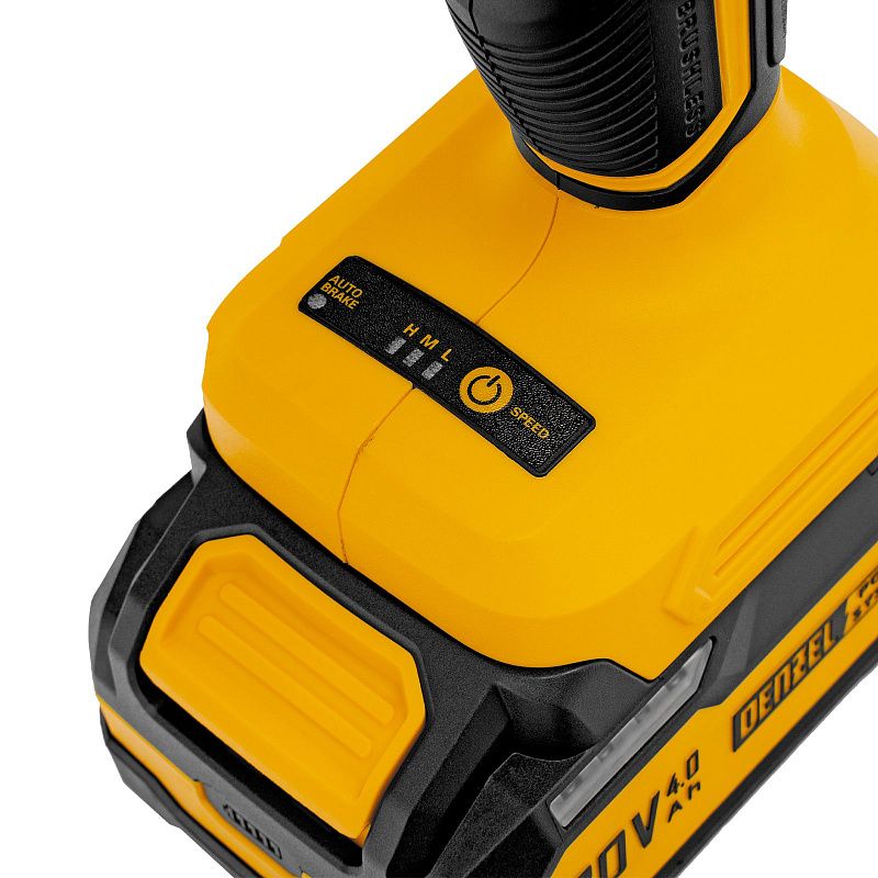 Гайковерт ударный аккумуляторный бесщет. CIWH-BL-20-1000, Li-Ion, 20 В Denzel 26528