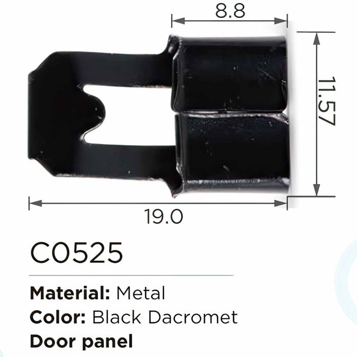 Клипса для крепления внутренней обшивки а/м GM пластиковая, 100 шт Forsage C0525(GM)