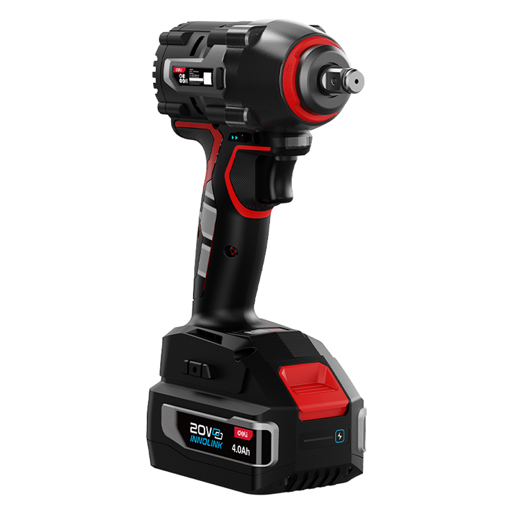 Аккумуляторный гайковерт Deli RS EDE231, 20 В, 500 Нм, 2 АКБ, 4 Ач, З/У 2А, коробка