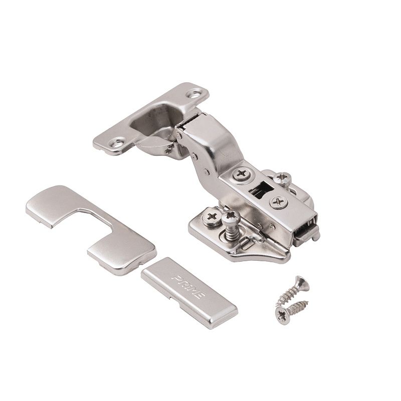 Петля внутренняя с доводчиком 48мм h2 clip-on 3D, еврошурупы, заглушки, упак 2 шт., PRIME by AKS 113409