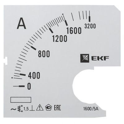 Шкала сменная для A961 1600/5А-1,5 EKF PROxima s-a961-1600