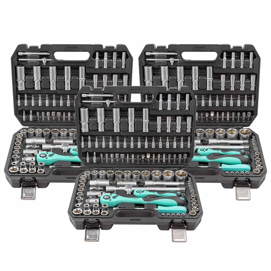Набор инструментов PROFI 108 пр. 1/4''&1/2'' 6-гр, 3 к-та MAMEDFORCE MF-41082-5 3 K-T