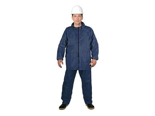 Костюм-дождевик ПВХ "Тайфун-К" р.48-50 рост 182-188 синий WATERWAY