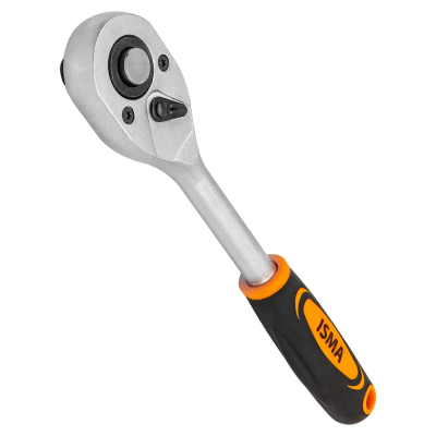 Трещотка реверсивная с резиновой ручкой 1/2'' 24 зуба ISMA ISMA-80244