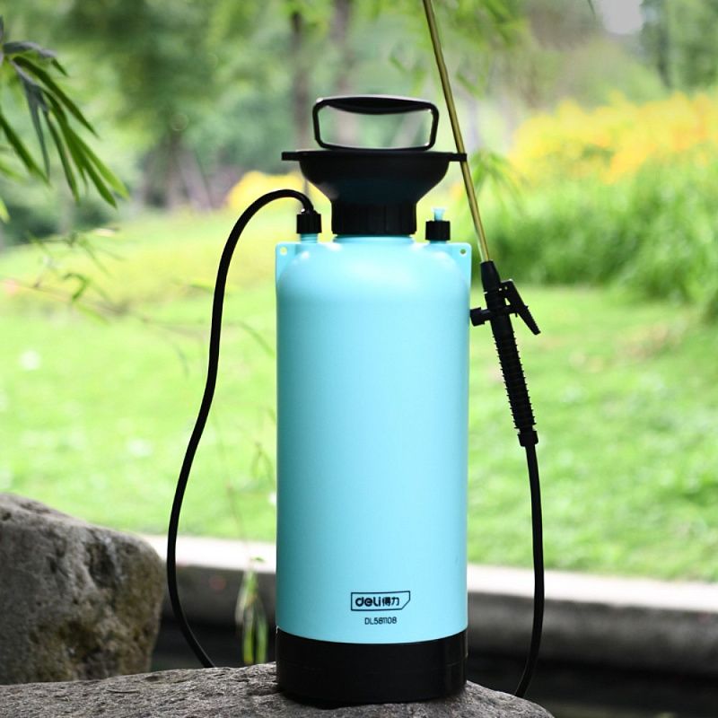 Опрыскиватель Deli GS EDL581108-E1, помповый, голубой, черный