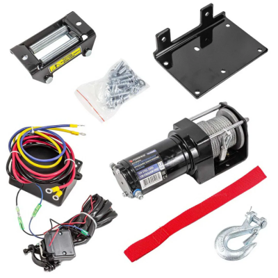 Лебедка автомобильная 1.2 т, 12V, стальной трос Forsage F-TRH92500 BIG