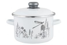 Кастрюля эмал цил FLORA-2 2,0л ТМ Appetite Стальэмаль 1RD161M_2