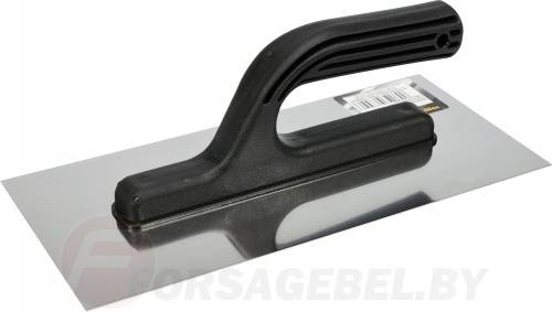 Гладилка нержавеющая 280х130 мм с пластмассовой ручкой Vorel 06700