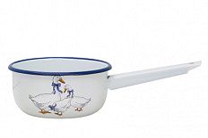 Ковш эмал цил 1,5л Гуси Стальэмаль 01-2008н/4М