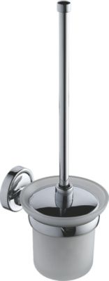 Туалетный ершик, сталь + стекло, хром Ledeme L3510