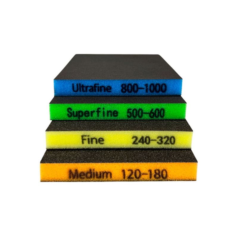 Губка двухсторонняя 120х98х13 мм Fine (P240-320) HOREX SS-F