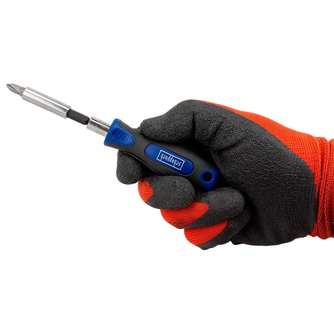 Отвертка с набором головок 6-11 мм, двустронних бит PH, PZ, SL, Torx 1/4'' 28 пр Scheppach Sch-HW-S21