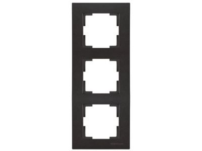 Рамка 3-ая вертикальная черная, RITA, Mutlusan 2220 800 2384