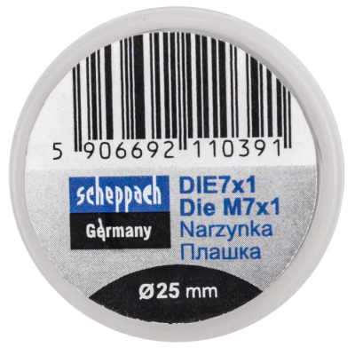 Плашка M7x1/Ф25 Scheppach Sch-DIE7x1