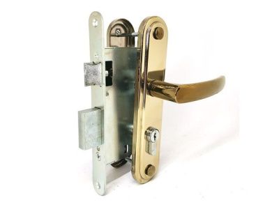 Замок врезной Омега ЗВ7.02, золото ОМЕГА 00-00002310