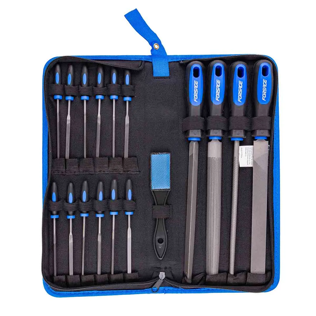 Набор напильников разнопрофильных, 17 шт Forsage F-5056W