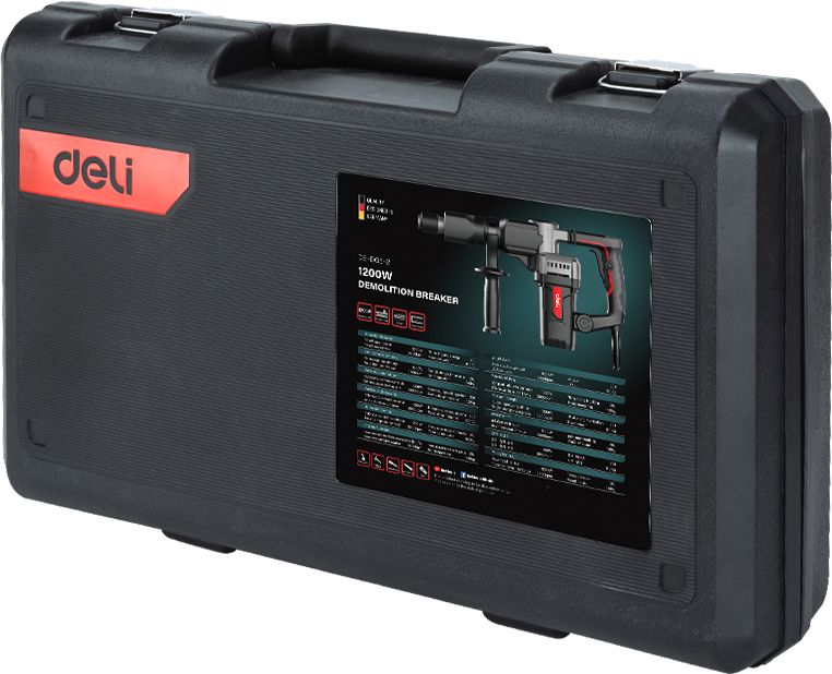 Молоток отбойный Deli RS DE-DG5-2E 1200 Вт, 20 Дж, 3900 уд/мин, кейс
