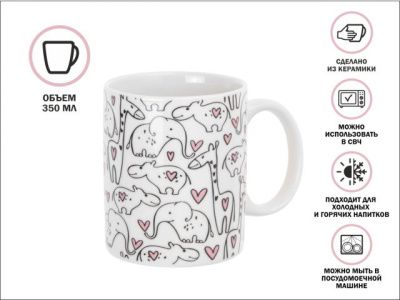 Кружка керамическая, 350 мл., LOVELY ANIMALS-1, PERFECTO LINEA 30-063611