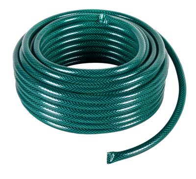Шланг поливочный ПВХ, трёхслойный армированный 1/2, зелёный 25м Вихрь 73/7/2/13