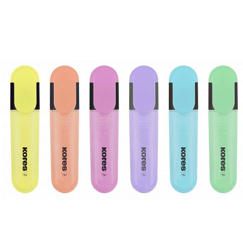 Набор маркеров текстовых "Bright Liner Pastel", 6 шт, ассорти