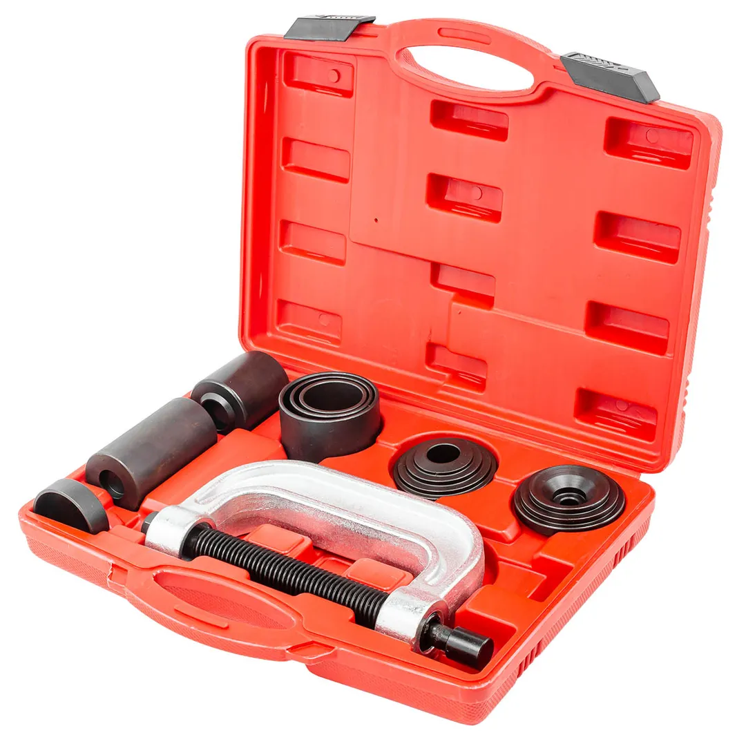 Набор инструментов для снятия и установки шаровых опор, подшипников, сайлентблоков 10 пр., в кейсе ForceKraft FK-909T2