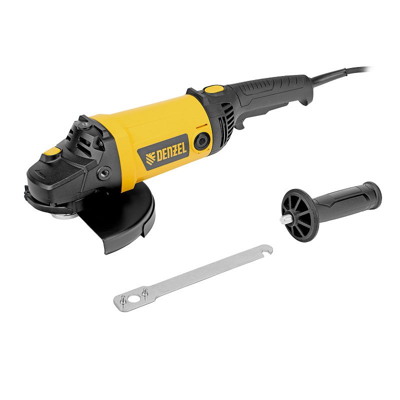 Углошлифовальная машина AGL230-2600, 2600 Вт, 230 мм, 6600 об/мин Denzel 26921