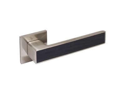 Ручка дверная АЛЛЮР АРТ "ЛАНА" SN мат.никель/темно-серое дерево, 868TSD ЗАЩИТ.ПЛЕНКА УЗК 13816