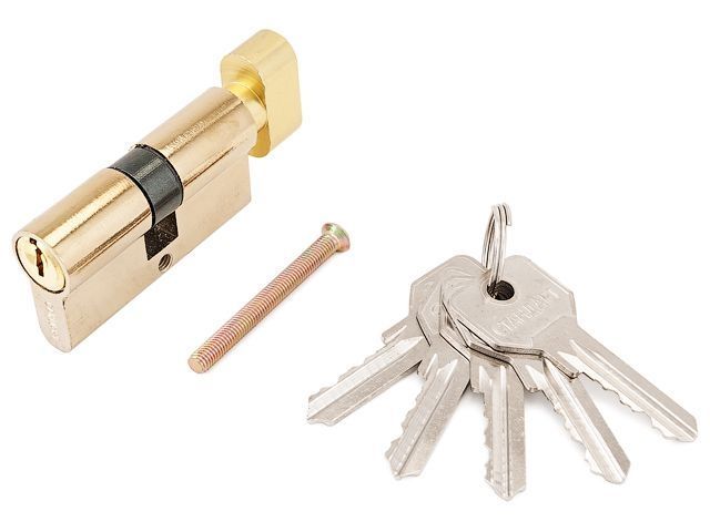 Евроцилиндр с вертушкой Стандарт Z.I.60В-5K BP, англ.ключ, 5 ключей, длина цилиндра 60, 25*10*25 УЗК 9914