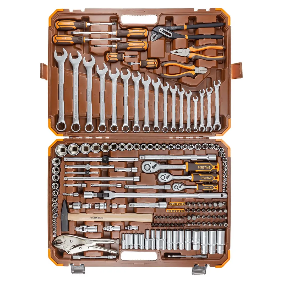 Набор инструментов 180 пр. 1/4"&3/8"&1/2" 6-гр FORSTIME FT-41802-5