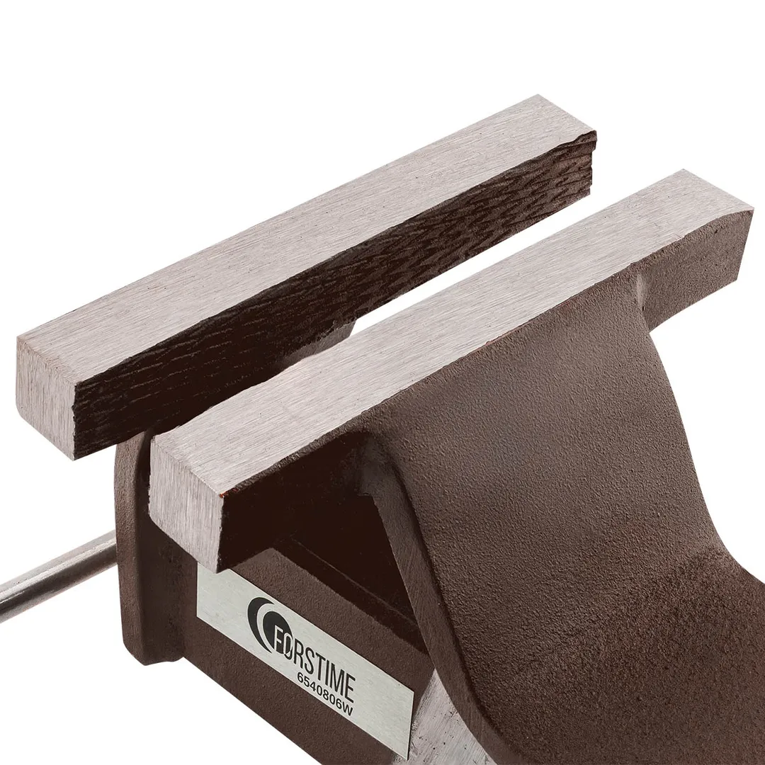 Тиски стальные поворотные с наковальней FORSTIME FT-6540806W