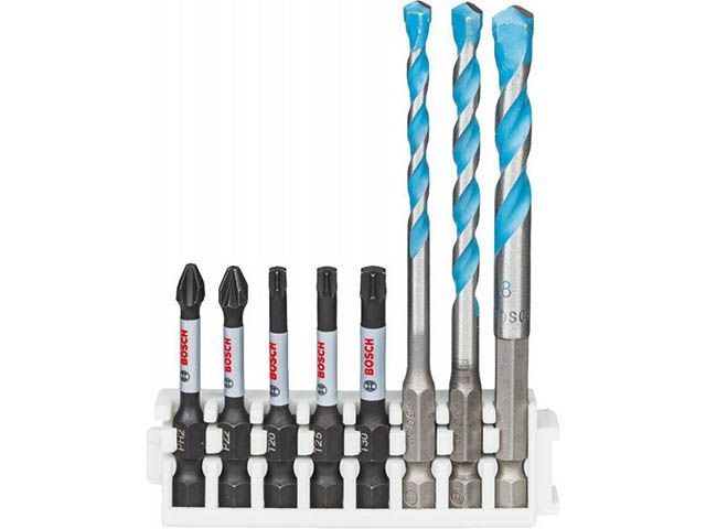 Набор бит и сверл Impact Control, 8 пр., 3 сверла 5, 6, 8 мм, 5 бит PH2, PZ2, T20, T25, T30 50 мм Bosch 2.608.577.144