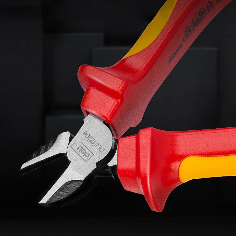 Бокорезы диэлектрические "Deli YS EDL512206", 160 мм, красный, желтый