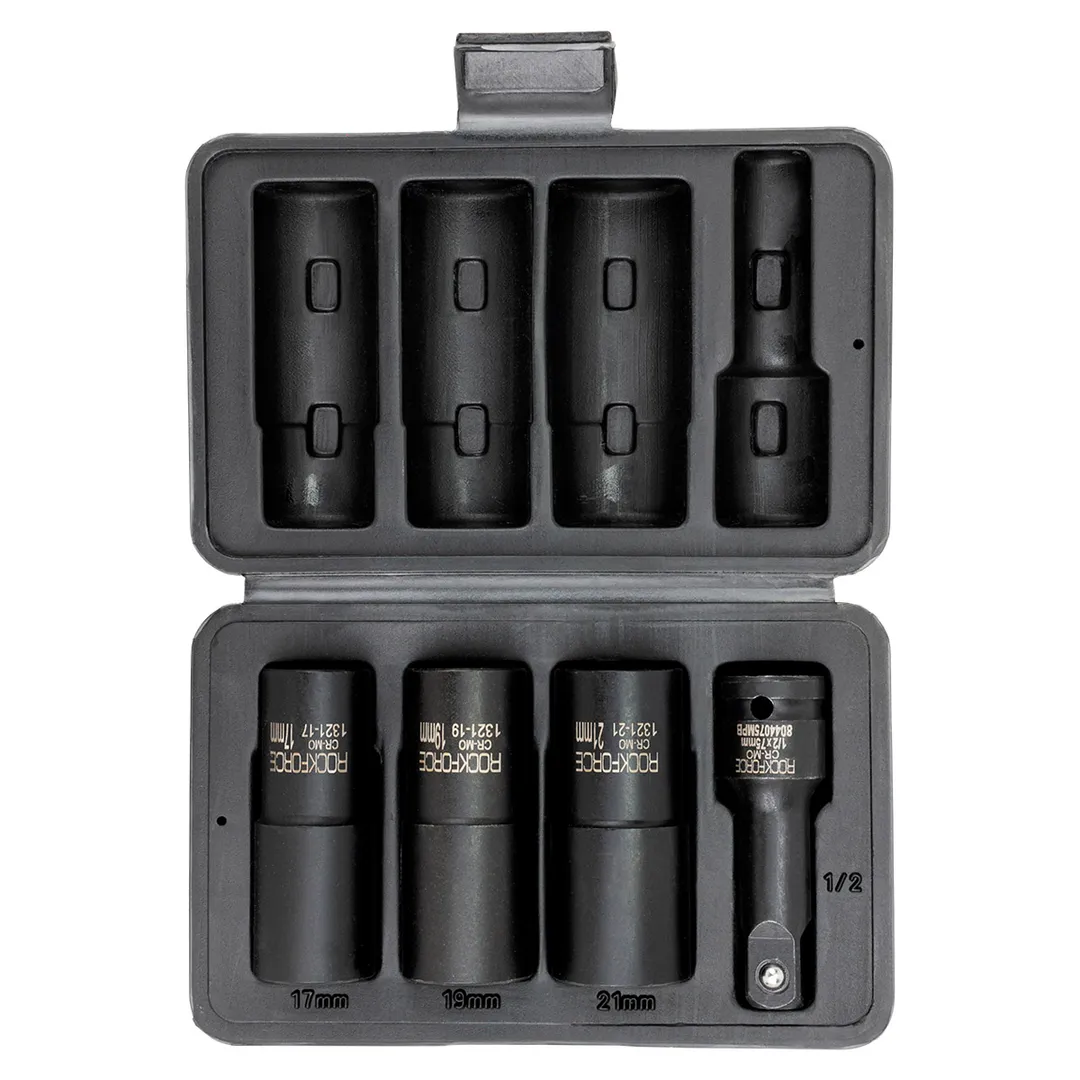 Набор головок-экстракторов для поврежденных болтов и гаек 4 пр 1/2'' RockForce RF-906U3