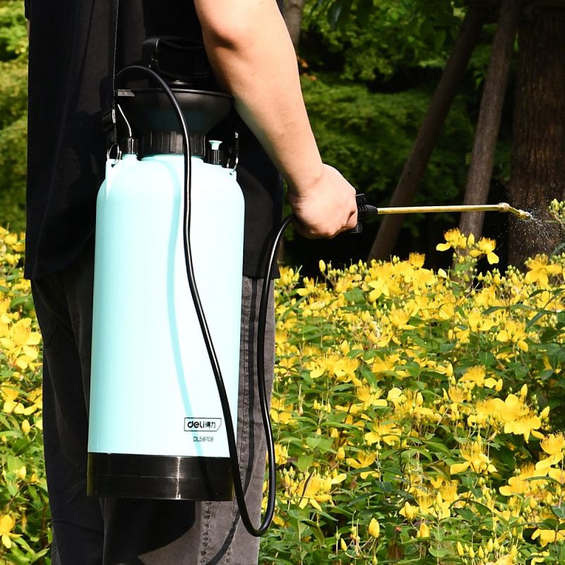 Опрыскиватель Deli GS EDL581108-E1, помповый, голубой, черный