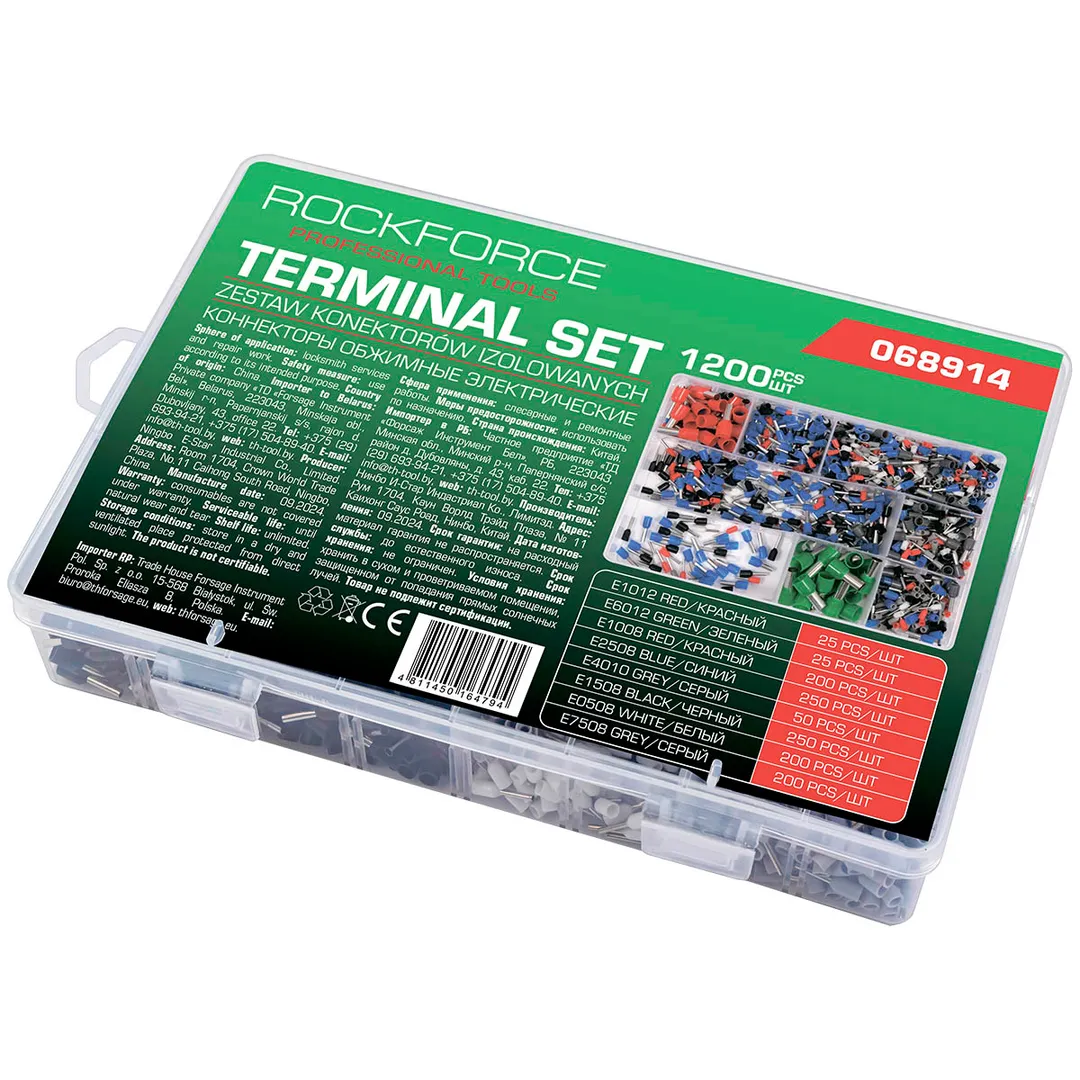 Набор контактных автомобильных клемм 1200 пр RockForce RF-068914