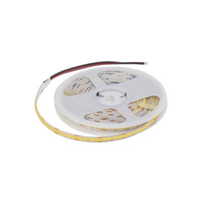 Лента светодиодная COB - 9,8W/m, 8мм, 320 д/м, IP20, холодный белый (6000K) - 5м AKS 91247