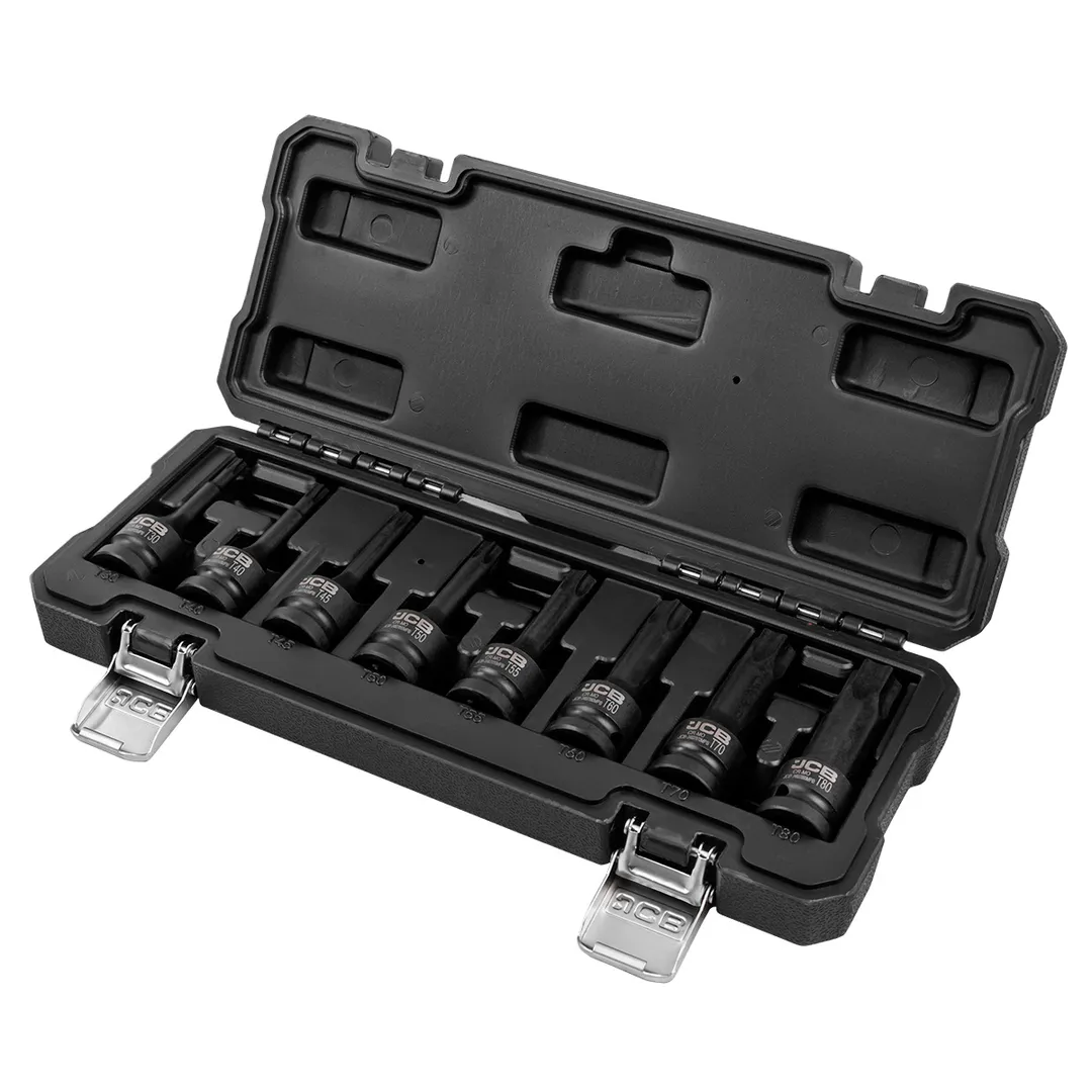 Набор головок-бит TORX ударных T30-Т80 1/2'' 8 пр JCB JCB-4088MPB