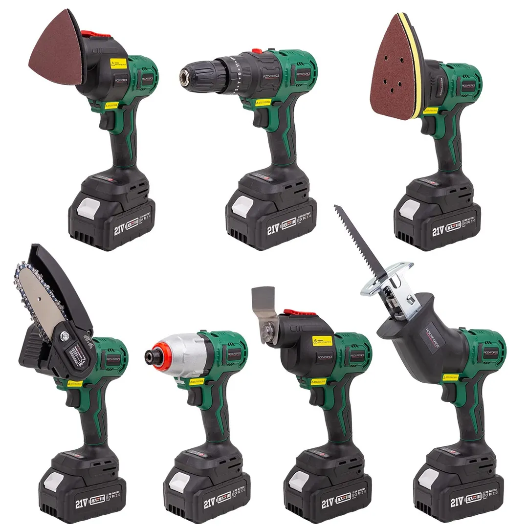 Инструмент многофункциональный аккумуляторный 8 в 1, 21В RockForce RF-JCB-18MT-B TXM