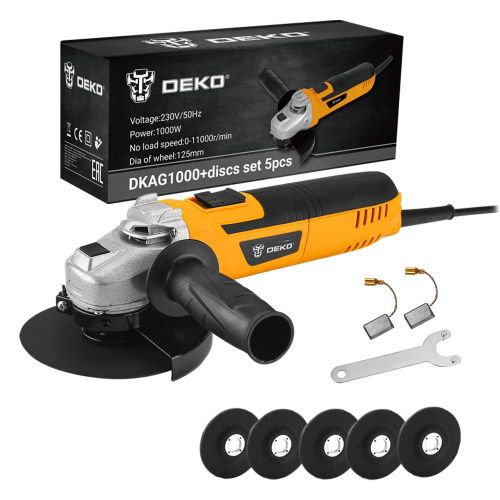 Углошлифмашина DKAG1000 SET DEKO 063-4290