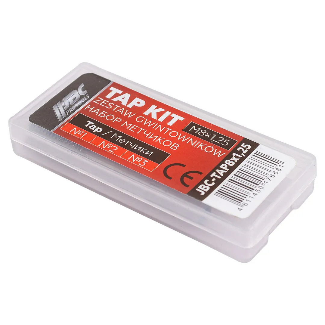 Метчик M8x1,25 3 шт JBC JBC-TAP8x1,25