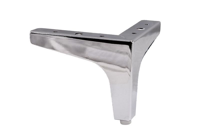 Опора мебельная мет. h100 угловая белый AKS 117404